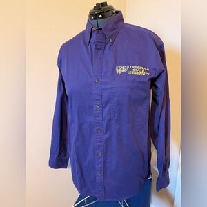 LSU Men’s 100% Cotton Button-Down Shirt